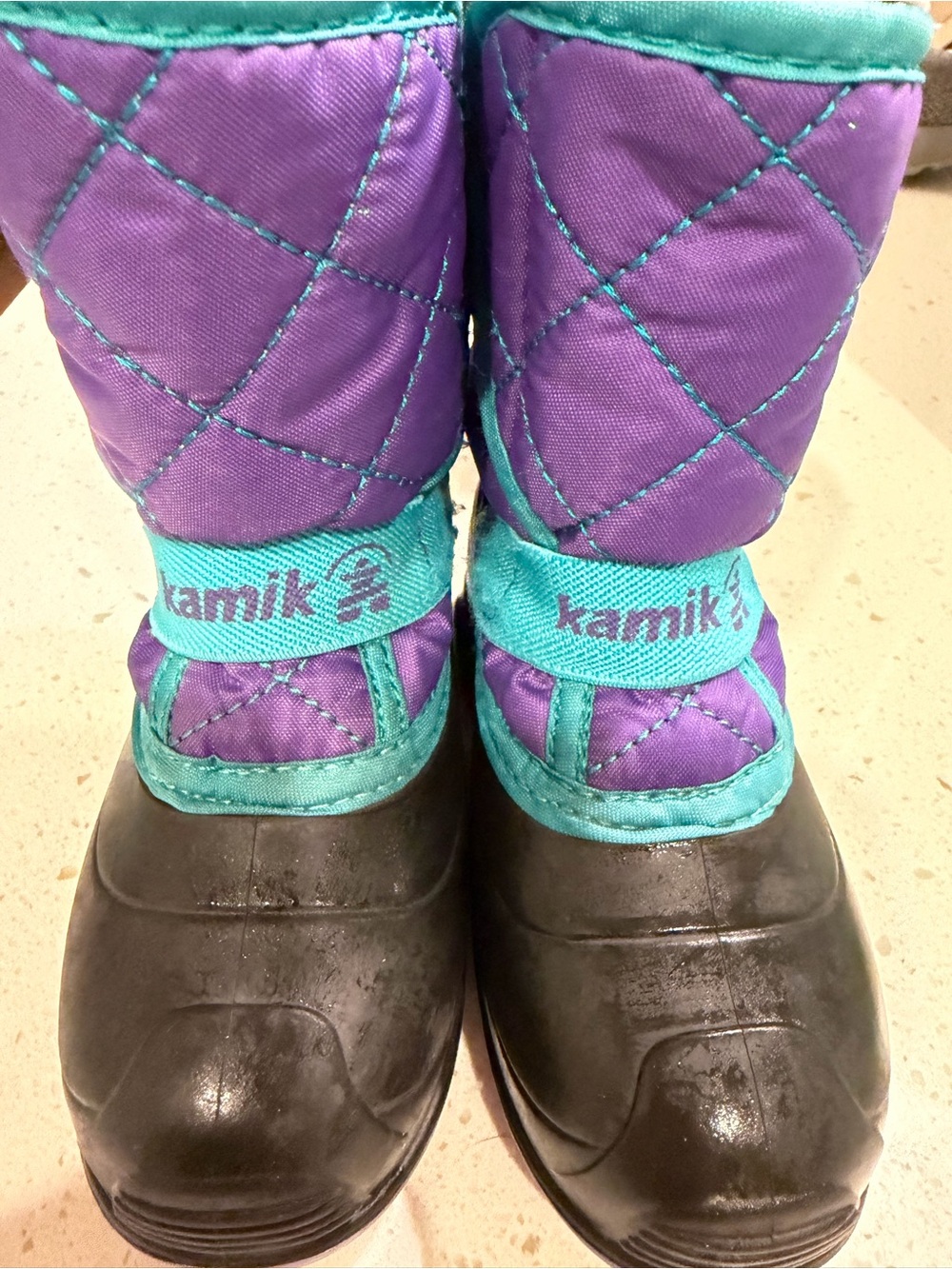 Kamik Kids Purple and Teal Winter Snow Boots